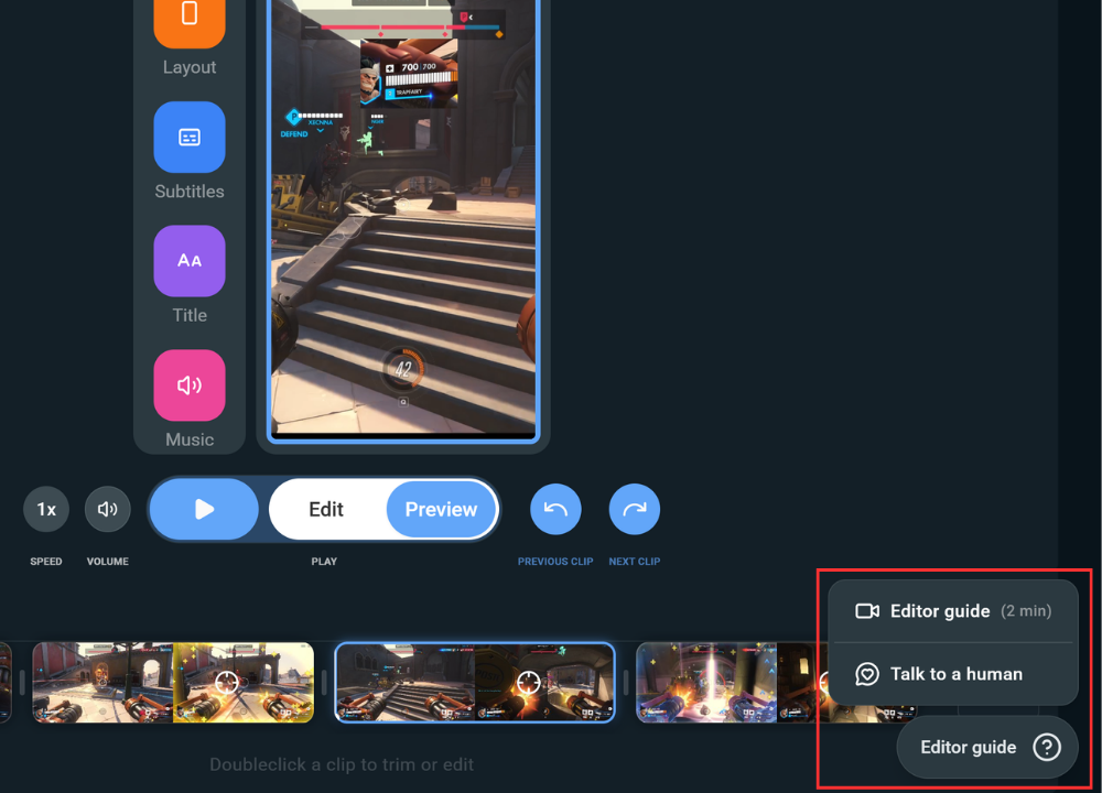 help module in the Replay app